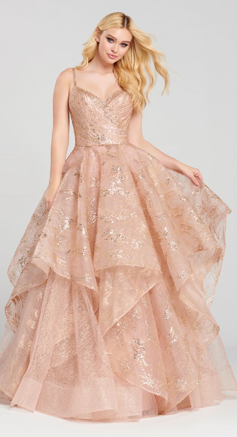 golden rose ball gown